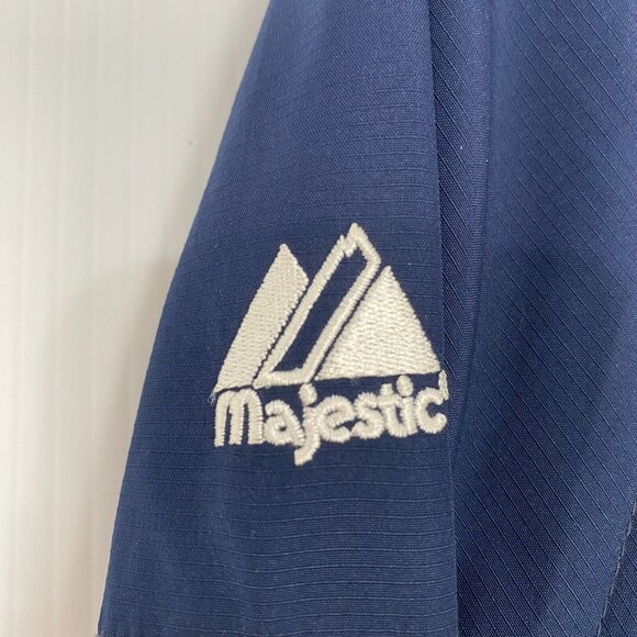 Boston Red Sox Jacket Mens Size L Blue Majestic Cool Base Windbreaker MLB - Picture 8 of 16